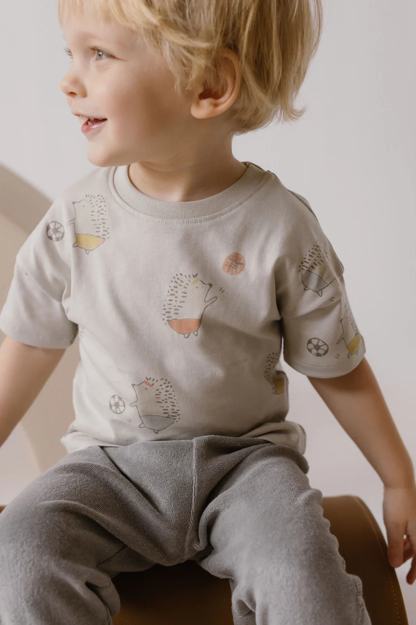 Organic Cotton toddler t shirt Dropped shoulder