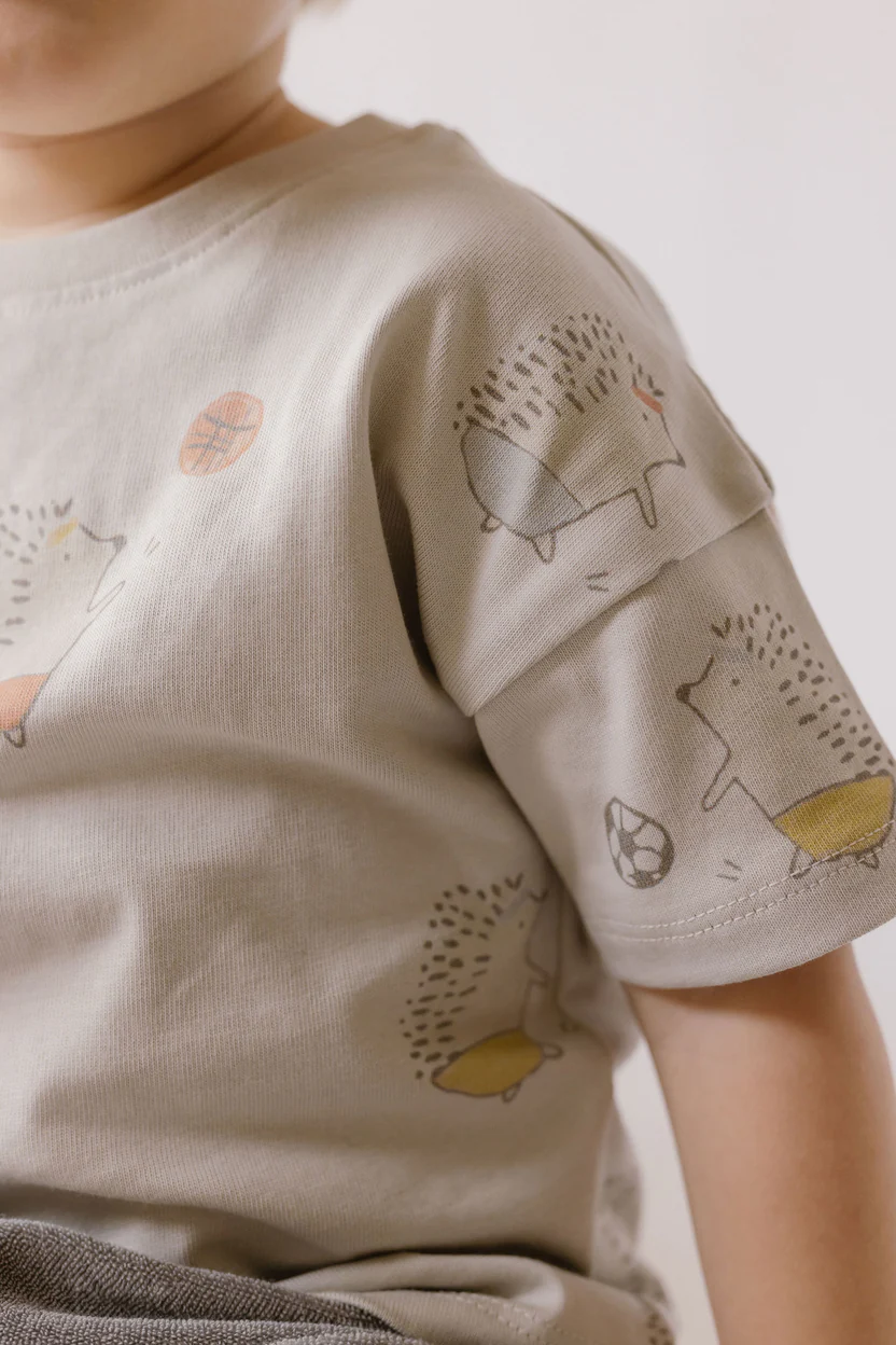 Organic Cotton toddler t shirt Dropped shoulder