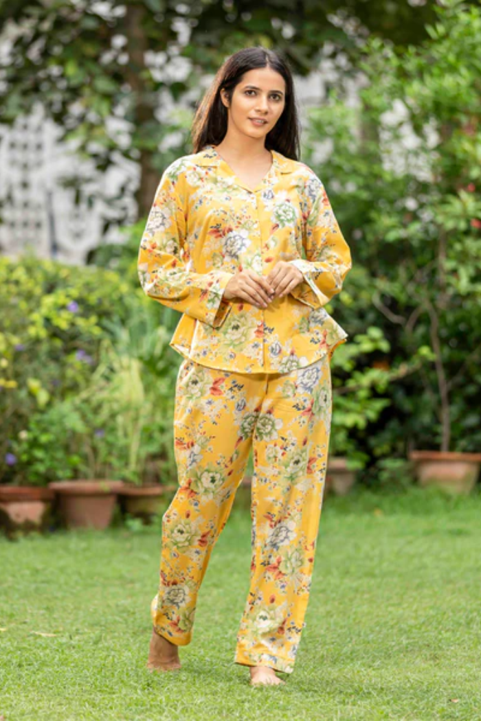 Wispy Weight Indian Cotton Long PJ Set