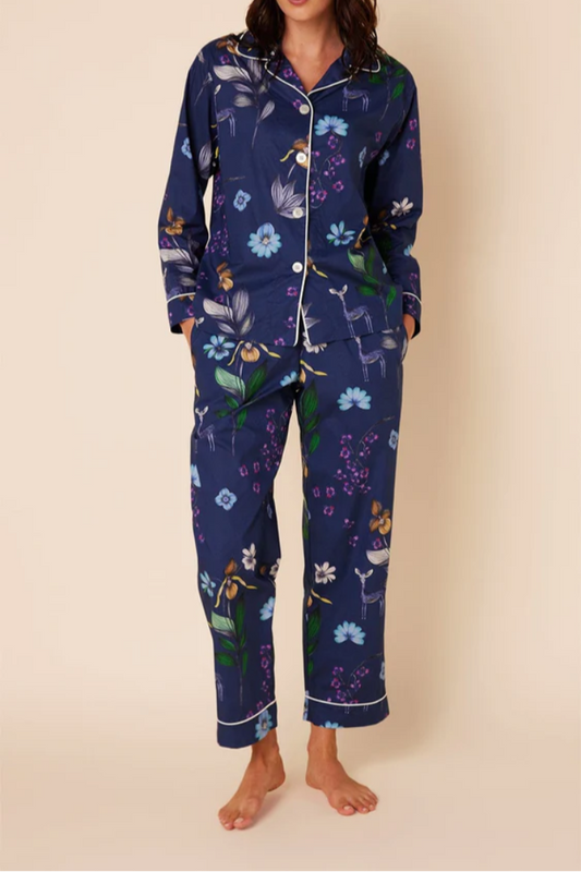 Deerly Luxe Pima Pajama Set | The Cat's Pajamas