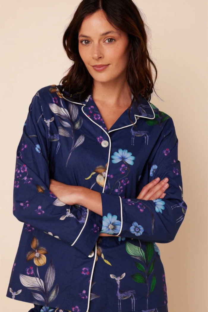 Deerly Luxe Pima Pajama Set | The Cat's Pajamas