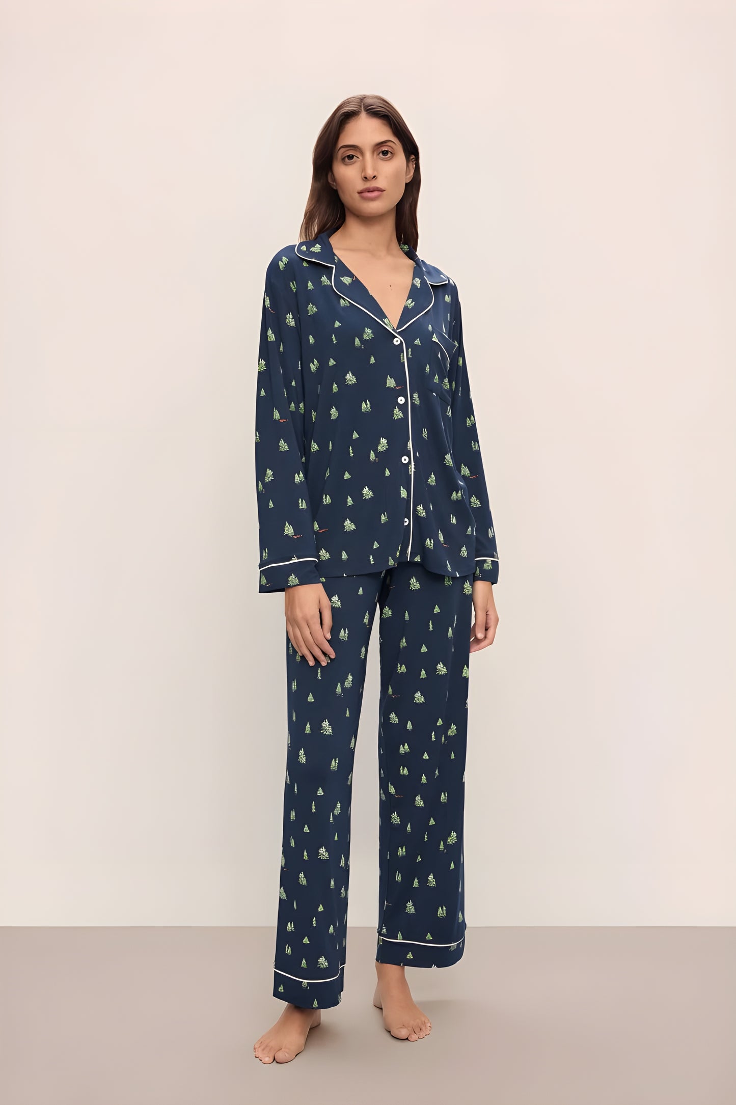 Gisele Printed TENCEL™ Modal Long PJ Set | Eberjey