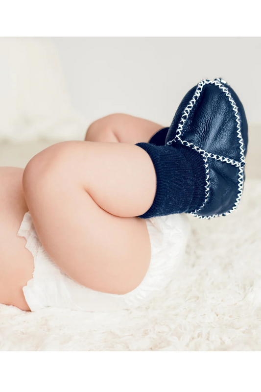 Cozy Sheepskin Baby Booties | Finn + Emma