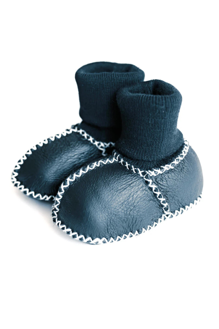 Cozy Sheepskin Baby Booties | Finn + Emma
