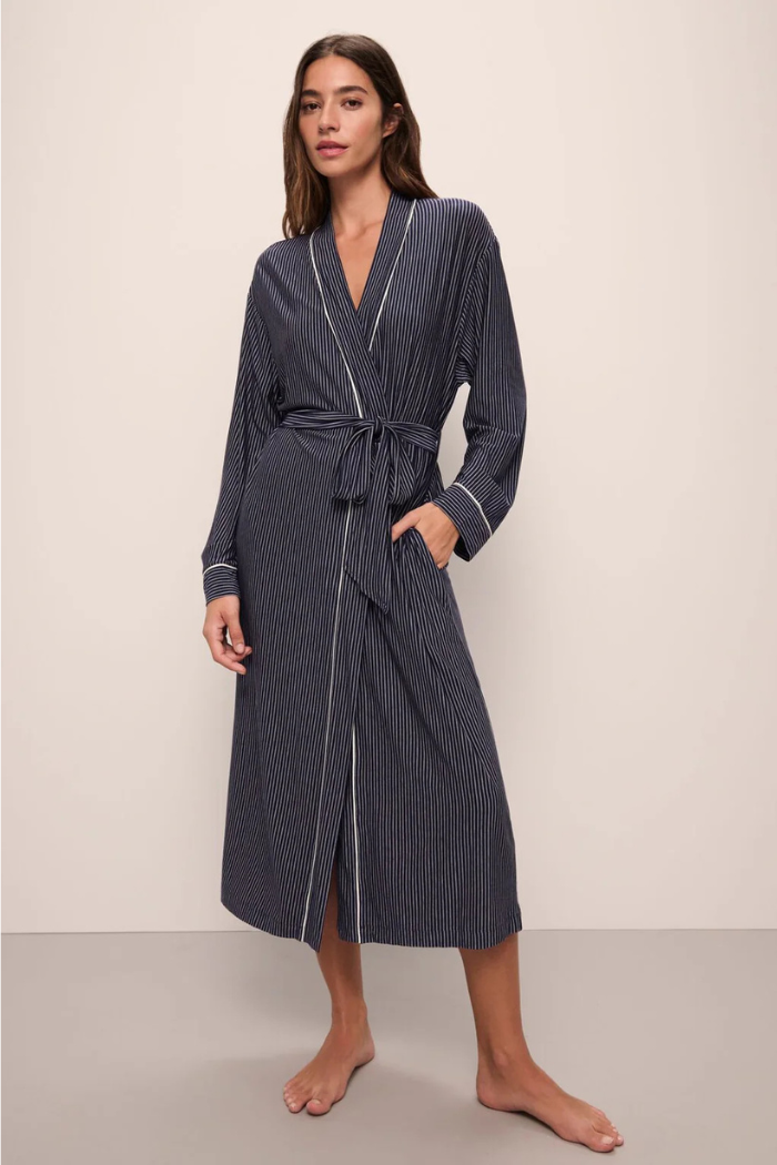 Gisele Printed TENCEL™ Modal Long Robe | Eberjey