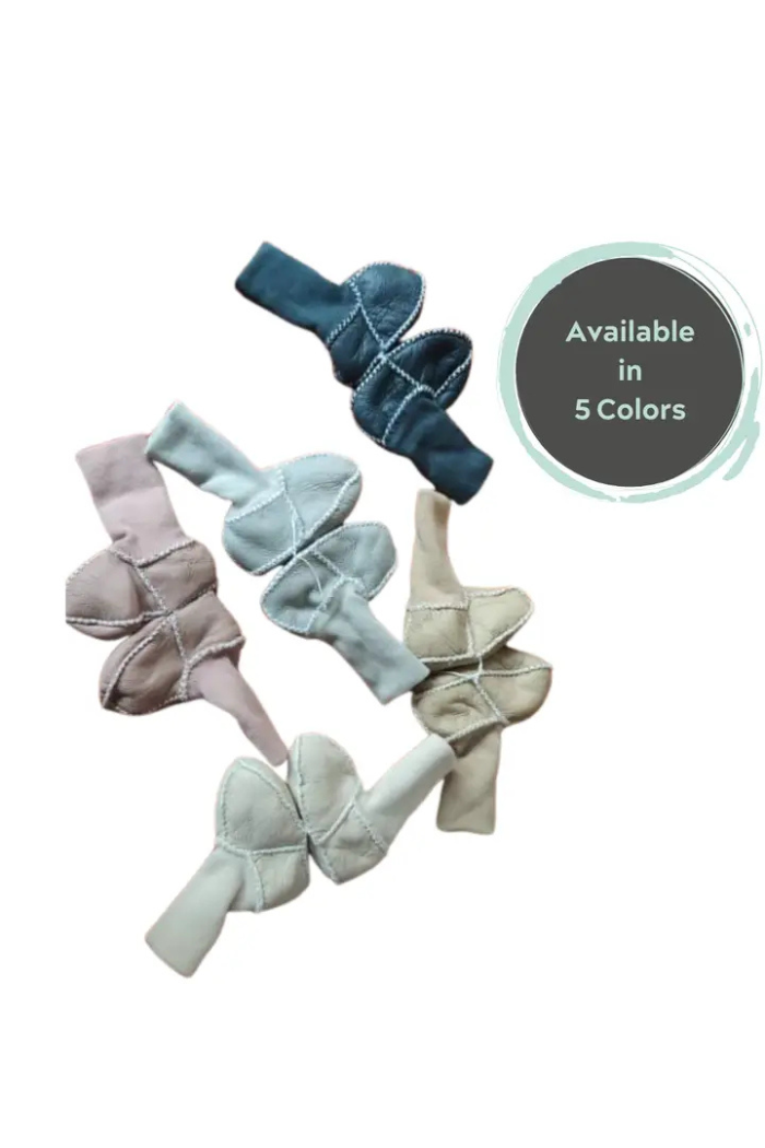 Cozy Sheepskin Baby Booties | Finn + Emma