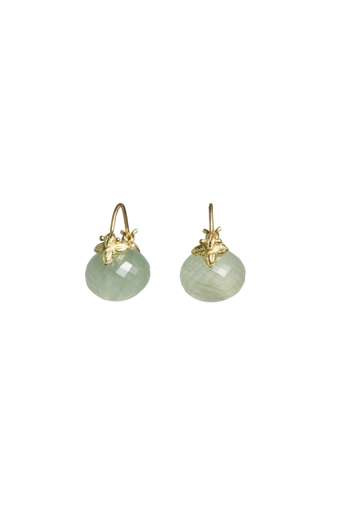 9 X 11 MM Faceted baby Phrenite , 18k Flyer
