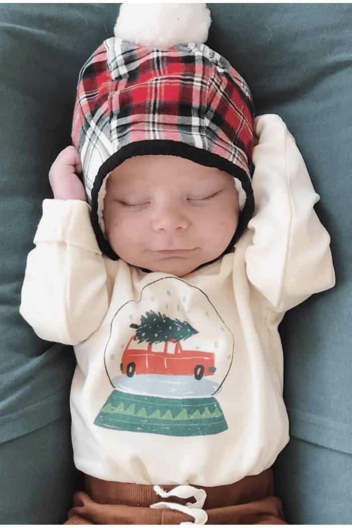 Snow Globe Long Sleeve Baby Bodysuit | Finn + Emma