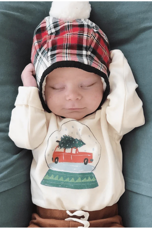 Snow Globe Long Sleeve Baby Bodysuit | Finn + Emma