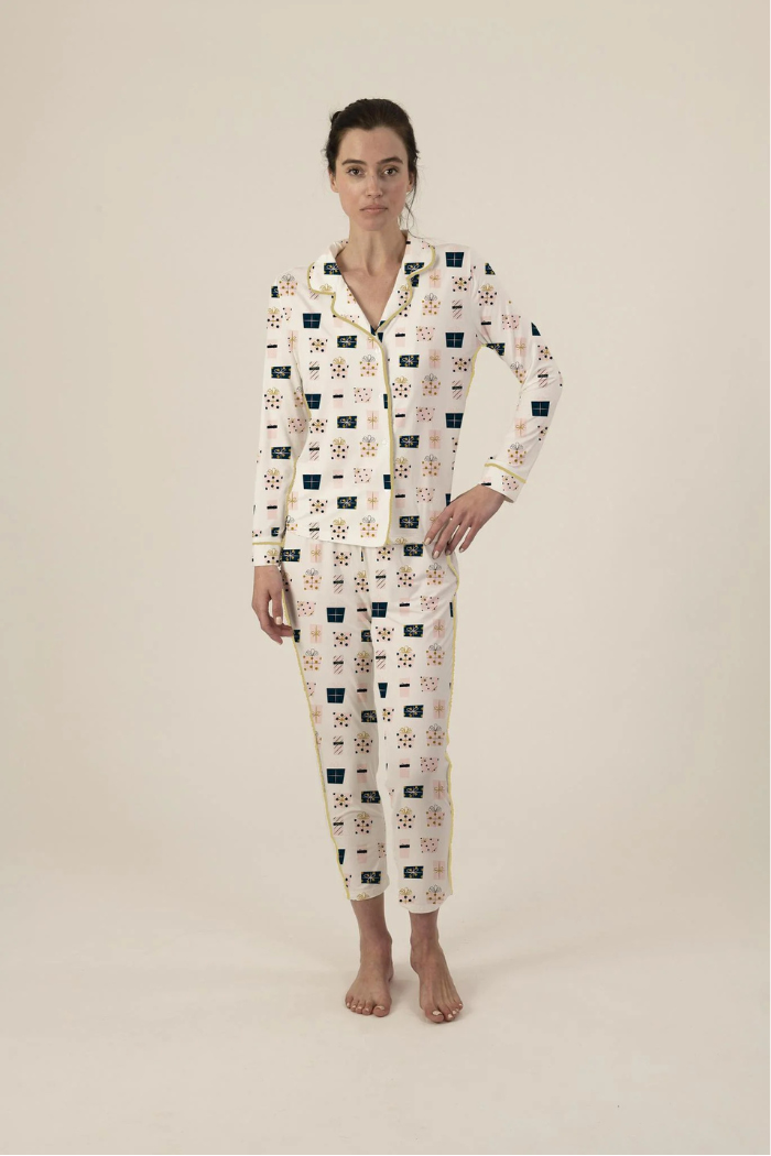 Long Pajama Set — Christmas Boxes