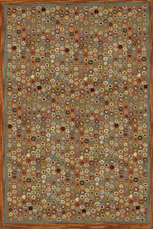 Dash & Albert Cats Paw Micro Hooked Wool Rug 2 x 3