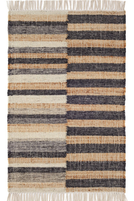 Ravel Stripe Handwoven Wool Rug | Dash & Albert