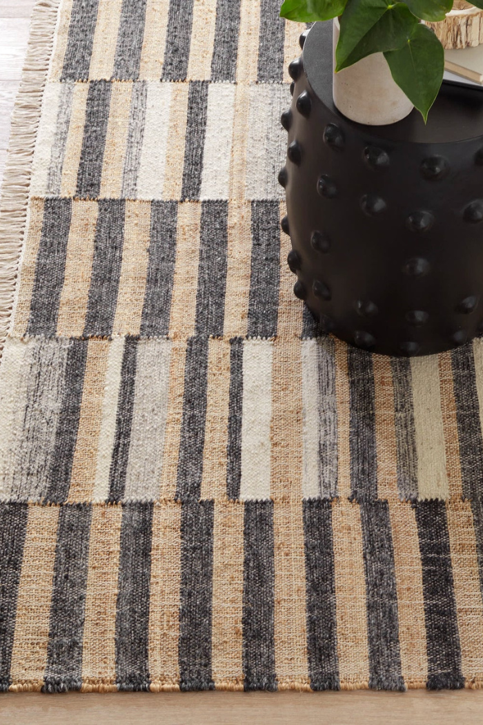 Ravel Stripe Handwoven Wool Rug | Dash & Albert