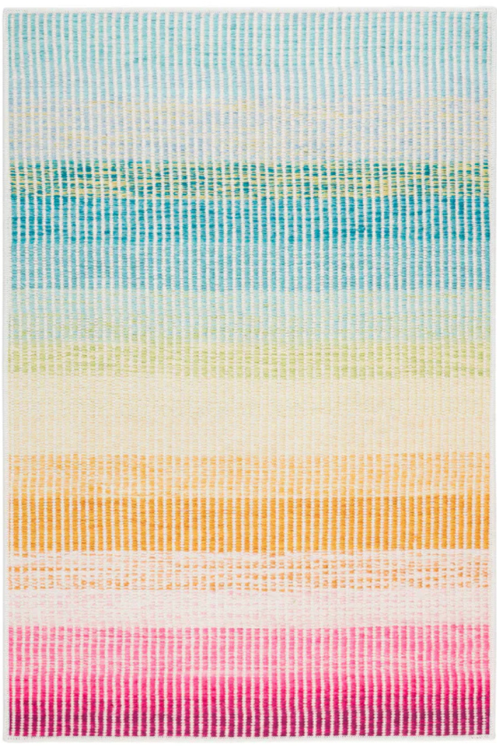 Watercolor Horizon Multi Machine  Washable Rugs