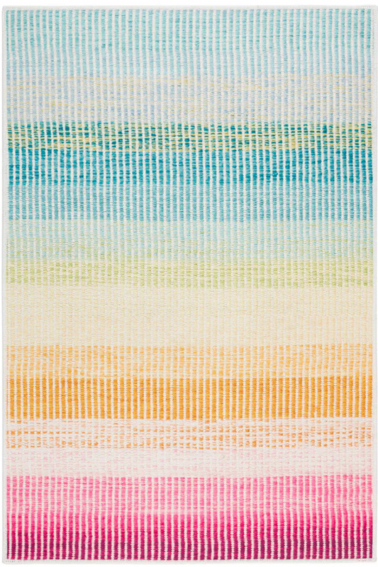 Watercolor Horizon Multi Machine  Washable Rugs