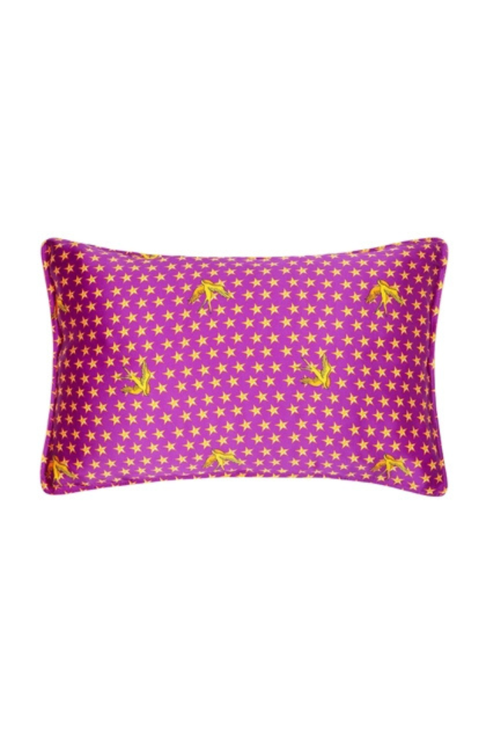 Jessica Russell Flint Silk Pillowcase "Lucy & the Golden Swallows" - Thumbnail 2