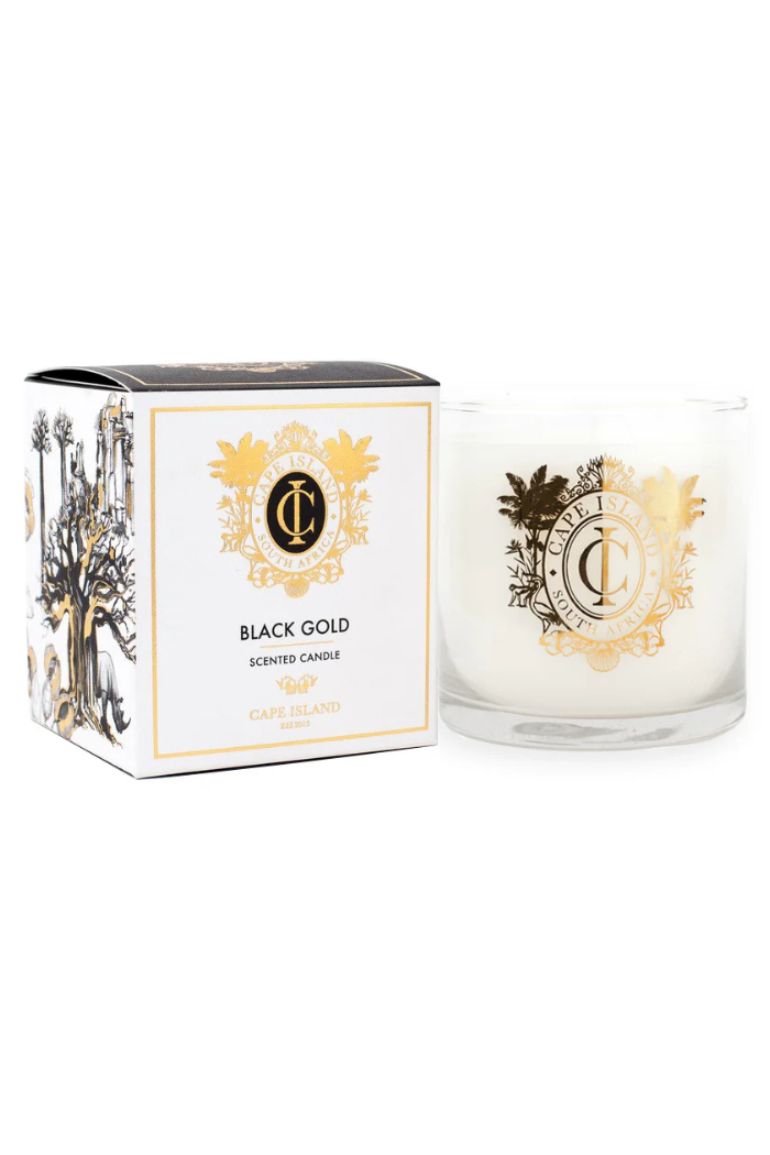 Black Gold Scented Candle | Bealuscious
