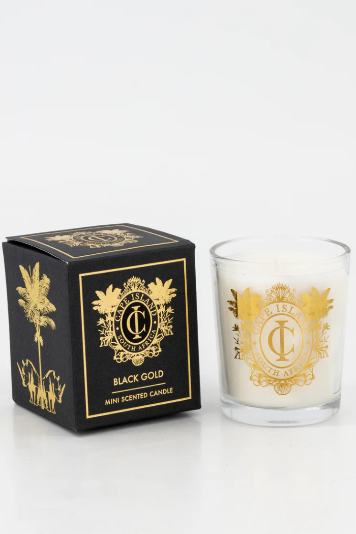 Black Gold Scented Candle | Bealuscious