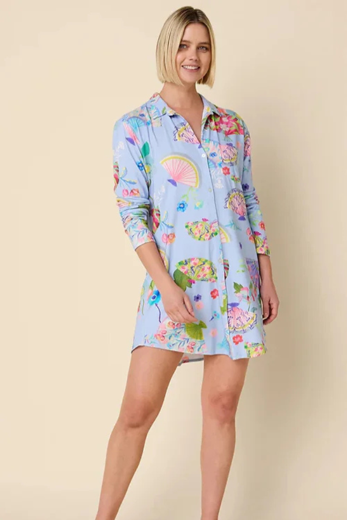 Fans Pima Knit Night Shirt | The Cat's Pajamas