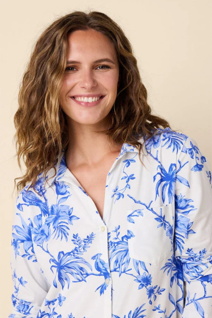 Bluebird Blossom Night Shirt | The Cat's Pajamas