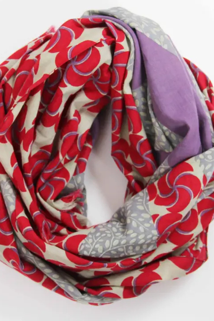 Rouge Red Baobab Organic Cotton Scarf