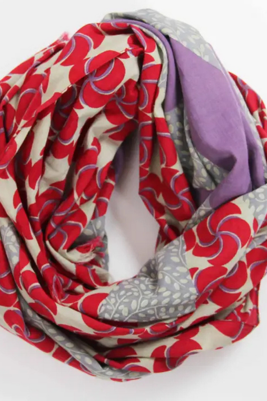 Rouge Red Baobab Organic Cotton Scarf