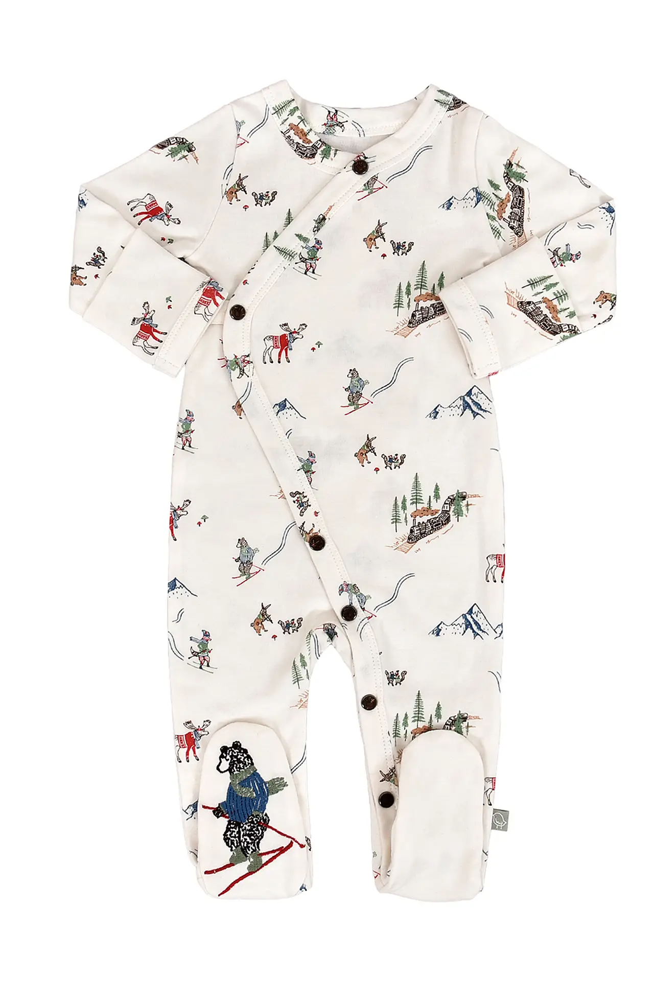Organic Cotton Footie | Mountain Express Unisex Baby