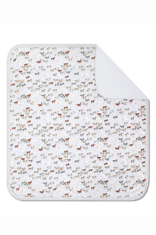 Bamboo Blend Baby Blanket - Wild Horses Wild Horses