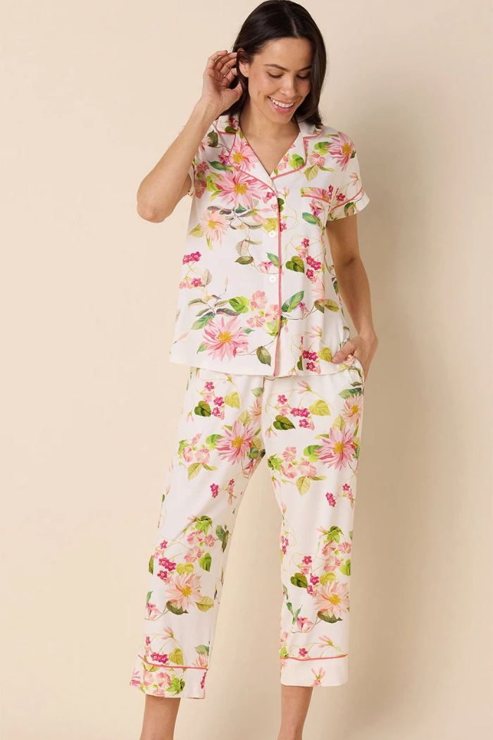 Carolina Pima Knit Capri Set | The Cat's Pajamas