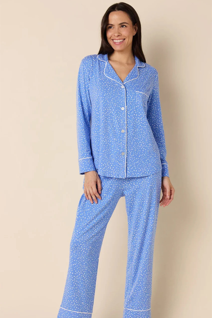 Confetti Dot Provence Pima Knit Pajama | The Cat's Pajamas