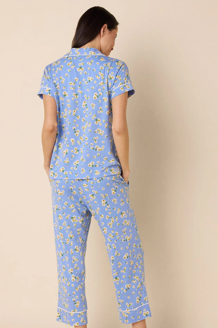 Marguerite Pima Knit Capri Set | The Cat's Pajamas