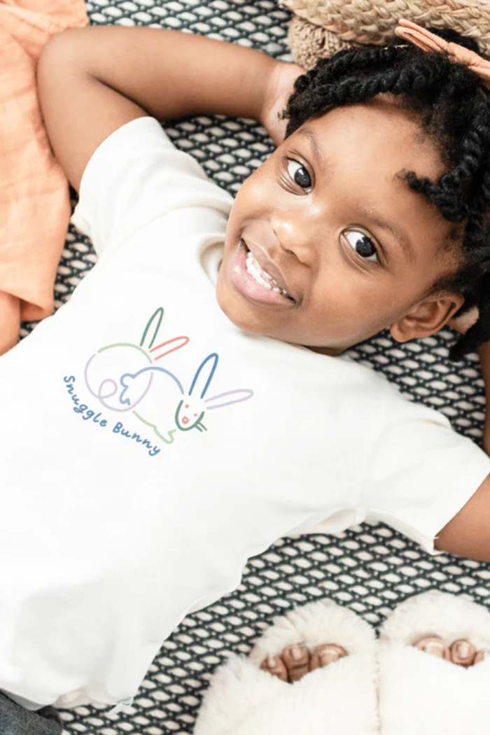 Snuggle Bunny Organic Toddler Graphic Tee – Easter