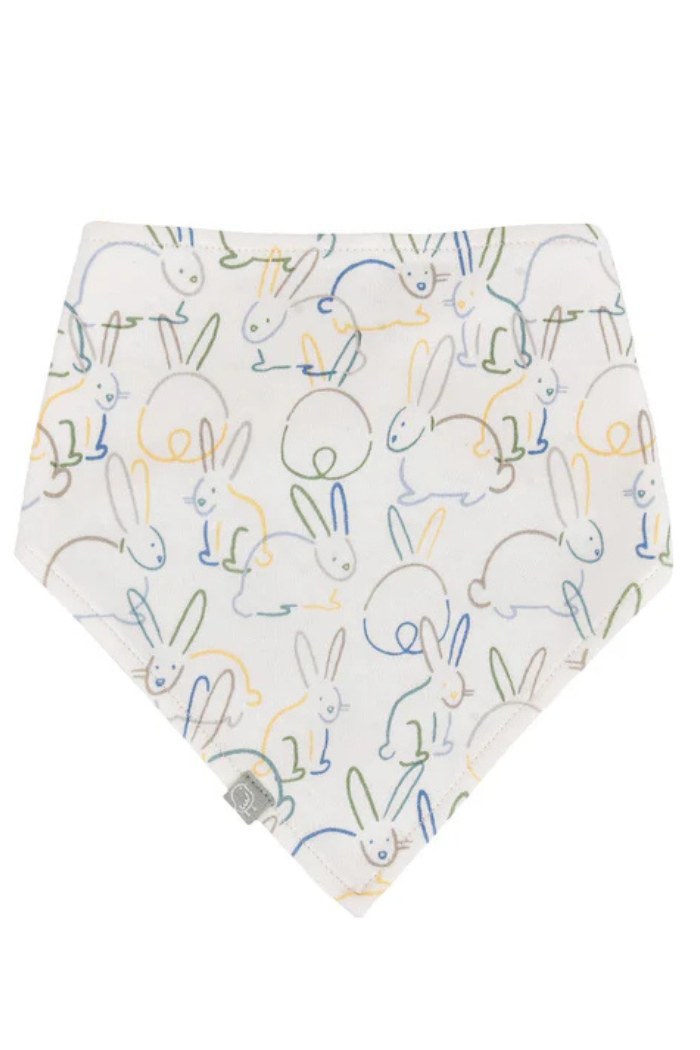 Easter baby kerchief bib | bunnies