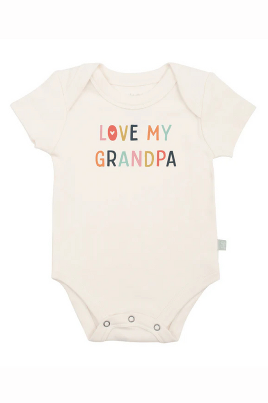 Organic Cotton, baby graphic bodysuit | love grandpa