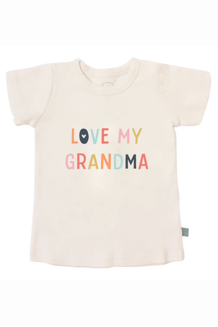 Organic Cotton, kid toddler graphic tee | love grandma