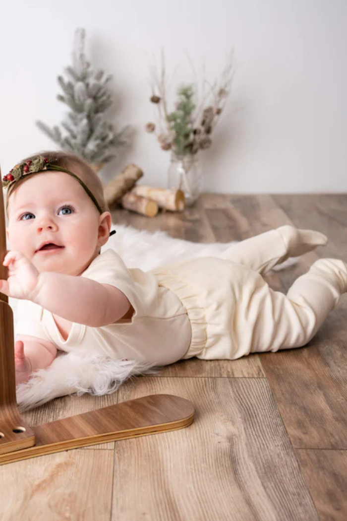 Organic Cotton Cuffed Baby Pants | Finn + Emma