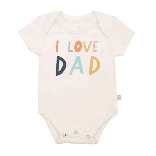 I Love Dad Organic Cotton Onesie | Finn + Emma