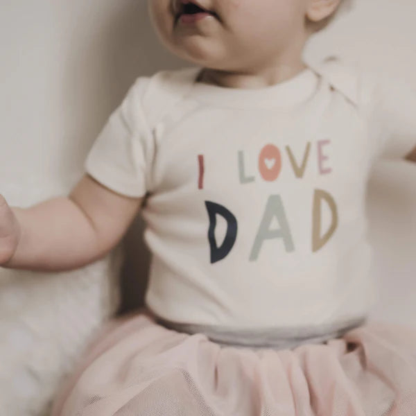 I Love Dad Organic Cotton Onesie | Finn + Emma