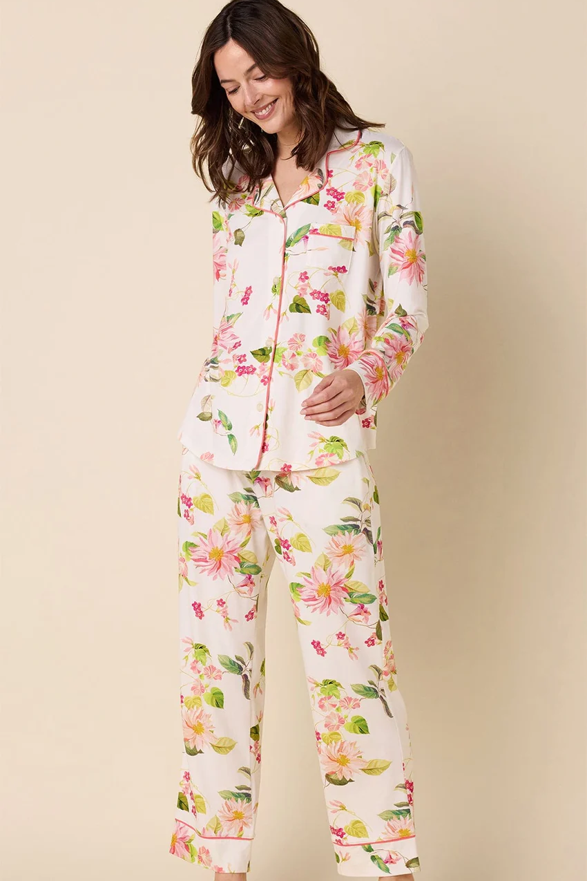 Carolina Pima Long Pajama Set | The Cat's Pajamas