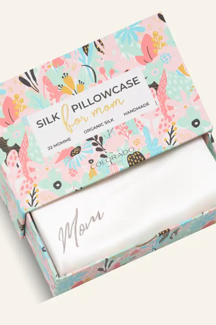 Sunday Silks Pure White silk pillowcase