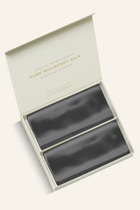 Silk Pillowcases Charcoal Essence King (Pack of 2)