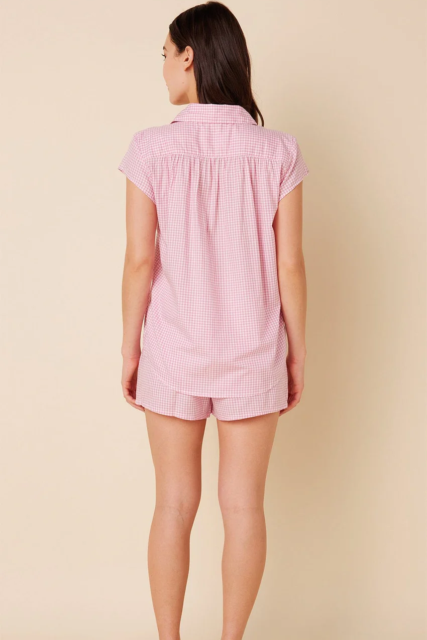 Classic Gingham Luxe Pima Short Set | The Cat's Pajamas