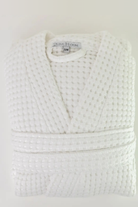 Turkish Cotton Waffle Robe White
