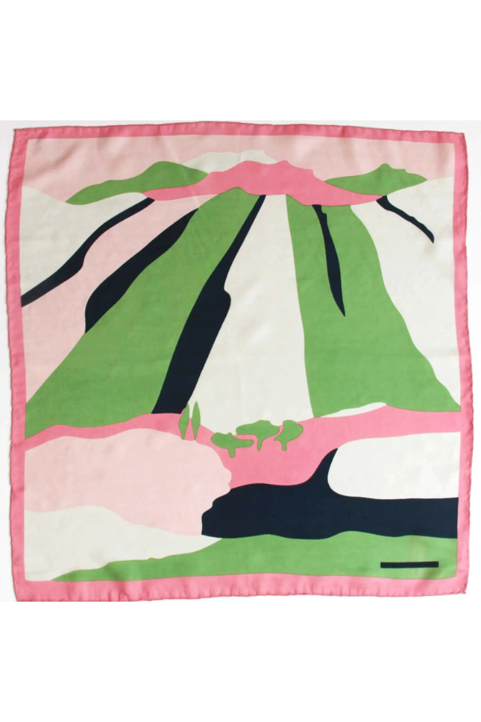 Vivaro Khaki Mini Silk Scarf | Les Belles Vagabondes