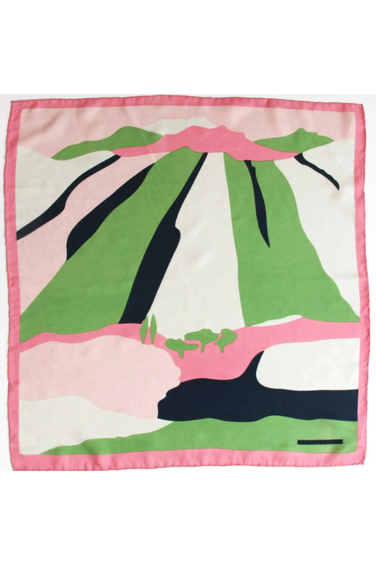 Vivaro Khaki Mini Silk Scarf | Les Belles Vagabondes