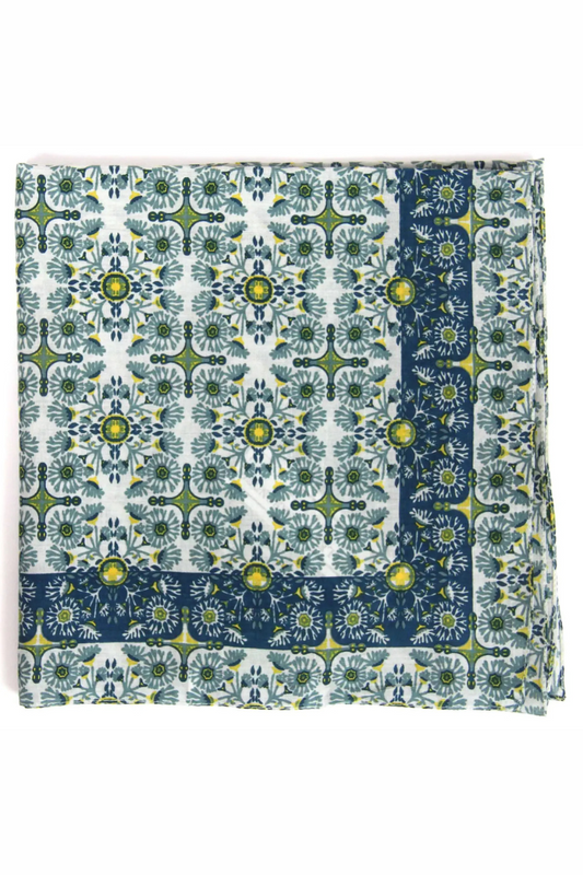 Tangerine Yellow Cotton Square | Les Belles Vagabondes