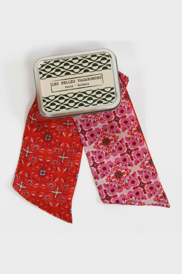 100% Silk Casablanca Fuchsia Headband