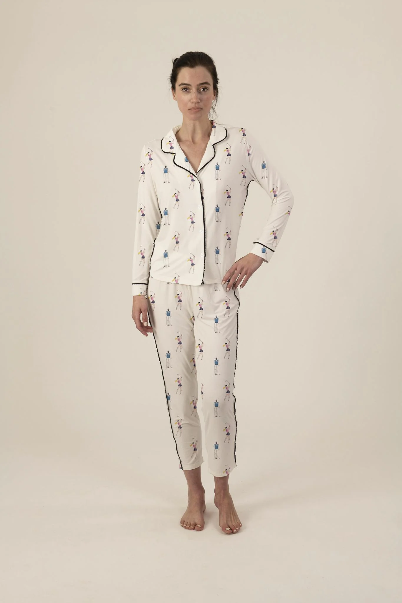 Grace Long Pajama Set | Aspen Dream