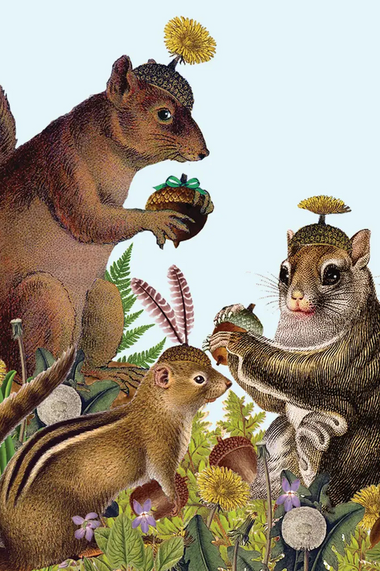 Squirrel Party • Mini Enclosure Card