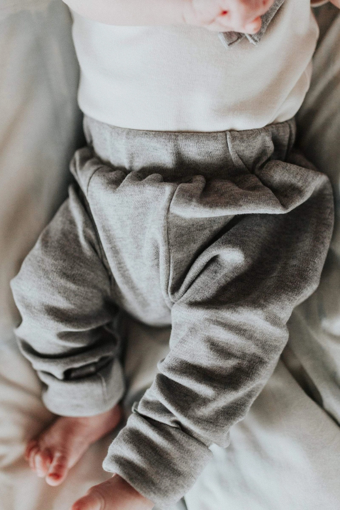 Organic Cotton Cuffed Baby Pants | Finn + Emma